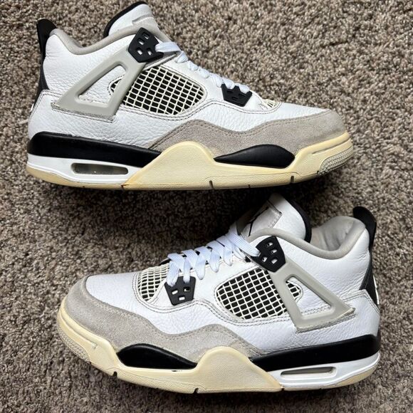 Nike Air Jordan 4 Military Black Size 7 Youth (Size 8.5 Women's) - Picture 1 of 8